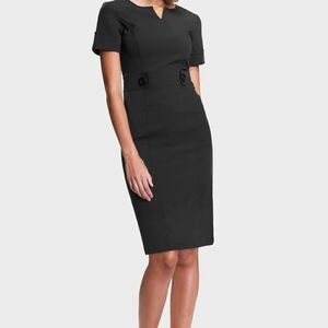 ICO Uniforoms Women M Black Kate Dress NWT